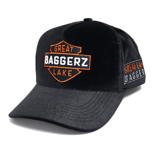 Velour HD Shield black and orang SnapBack